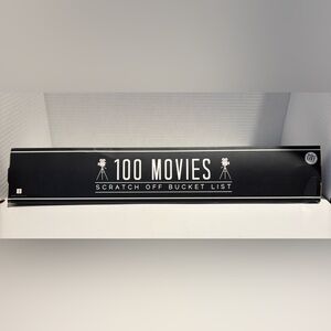 Republic 100 Movies Scratch Off Bucket List Poster Film Lover Gift Idea